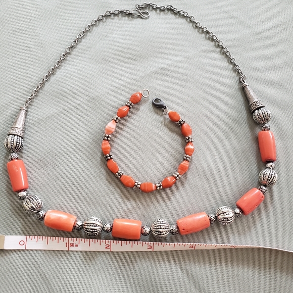 Vintage Hand-made Necklace and Bracelet Set